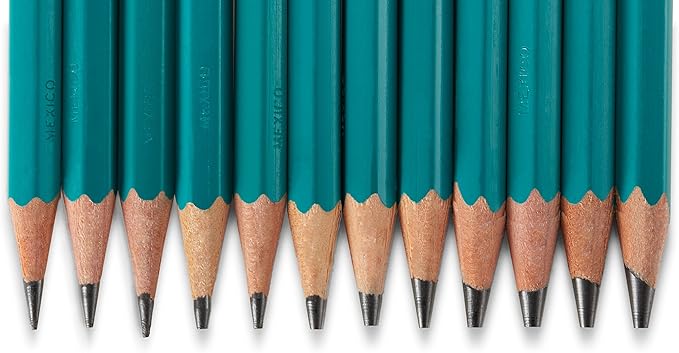 Prismacolor Premier Turquoise Graphite Sketching Pencils, Medium Leads, Adult Coloring, 12 Pack
