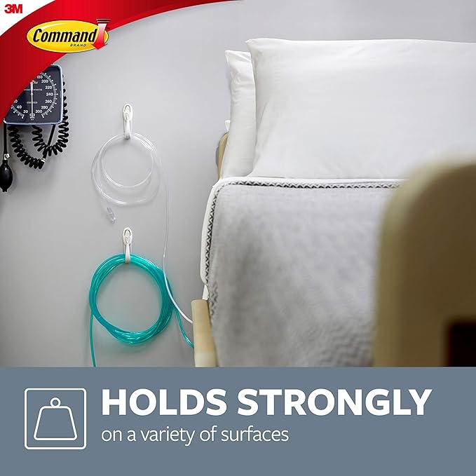 Command Cord Bundlers, Damage-Free Cord Management, 2-Bundlers, 3-Strips, Holds up to 2 lbs - Easy to Open and Close, Ideal for Organizing Cables and Cords