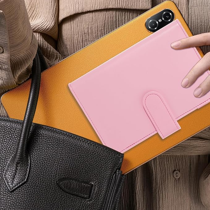 NICOOTHBudget Binder Cash Envelopes A6 Money Saving Binder with Zipper envelopes (Pink)