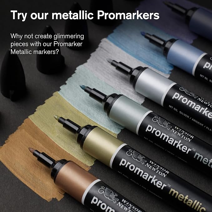 Winsor & Newton ProMarker Set, 6 Count, Rich Tones