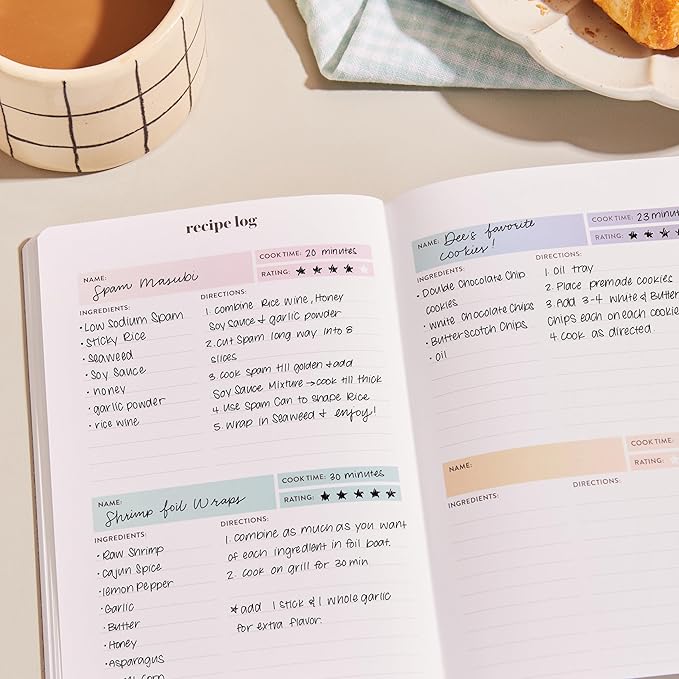 Erin Condren Meal Planner Petite Planner - Tie-Dye Stripes
