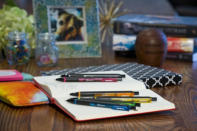Zebra Pen Z-Grip Plus Mechanical Pencil, 0.7mm, with Lead and Erasers, Assorted Barrel Colors, Blue, Pink, Black, 3-Pack