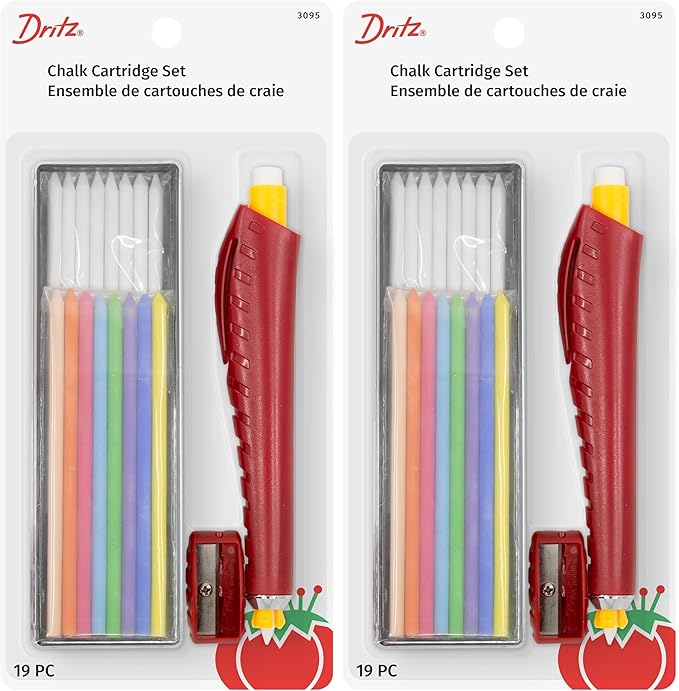 Dritz 3095 Chalk Cartridge Set, (Pack of 2)