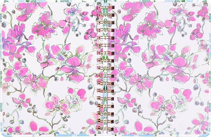 Lilly Pulitzer Large Monthly Planner January 2026 - December 2026, Monthly Agenda & Calendar, Stickers, Pockets, & Spiral Binding (Swayin in the Breeze)
