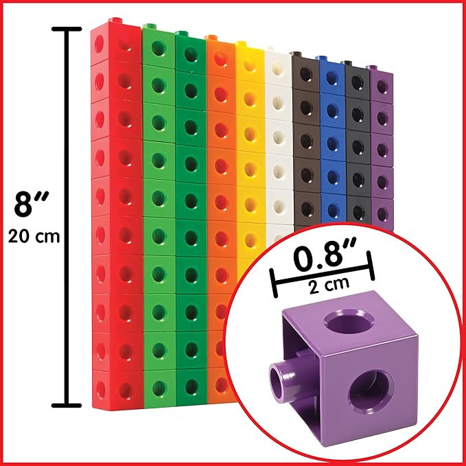edxeducation Green-n-Learn Linking Cubes - Set of 100