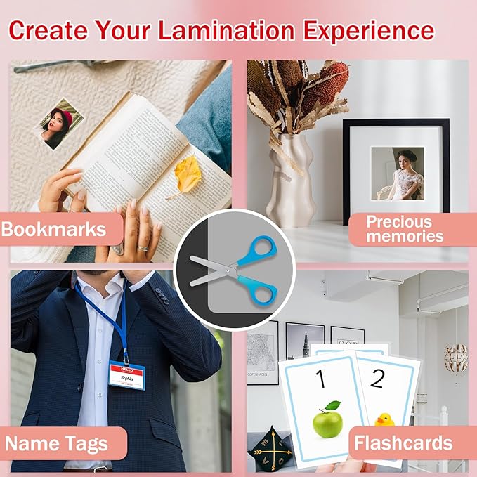 100Pack Legal Size Laminating Sheets 4Mil-8.5"x14" (9x14.5) Laminating Pouches No Bubble Thermal Laminating Sheets for Documents, Menus, Certificates & School/Office Use