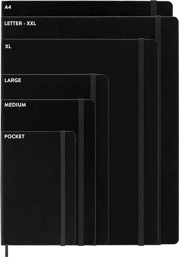 Moleskine 2023-2024 Weekly Planner, 18M, Extra Large, Black, Hard Cover (7.5 x 10)
