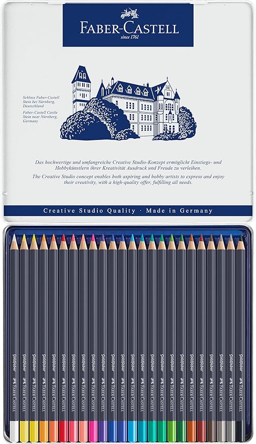 Goldfaber Colour Pencil in Metal Tin (Pack of 24)