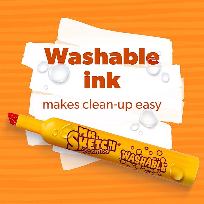 Mr. Sketch® Scented Markers, Chisel Point, Assorted, Pack Of 14
