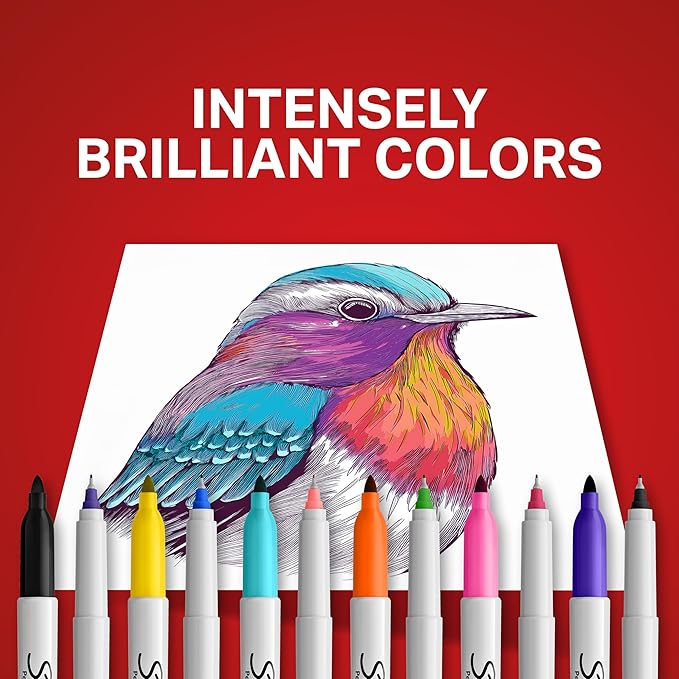 Sharpie Permanent Markers Ultimate Collection Ultra Fine And Fine Tip Markers Great For Teacher And Classroom Supplies Art Supplies Bulk Marker Set Assorted Colors 45 Count