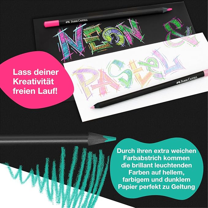 Faber-Castell Black Edition Colored Pencils, Classic, Easter Basket Stuffer Supplies