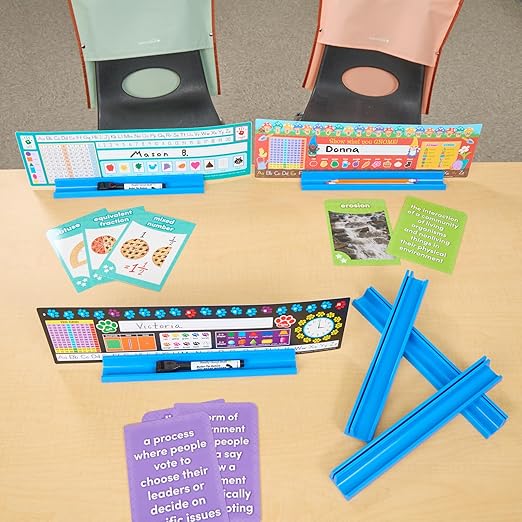 Really Good Stuff 6PK Desktop Prop and Park Station with Adhesive Grip and Separate Components for Optimal Storage