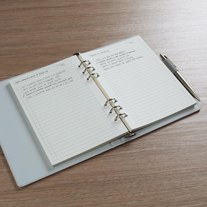 Oxford A5 Refill Paper, 6 Ring Lined Paper with Boxes for To Do Lists, 120 Sheets, 6 x 8.25 Inches, Notebook, Bullet Journal and Planner Inserts (1016732)
