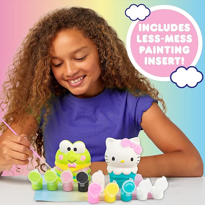 Sanrio Hello Kitty and Friends Paint Your Own Figurines Arts and Crafts Kit