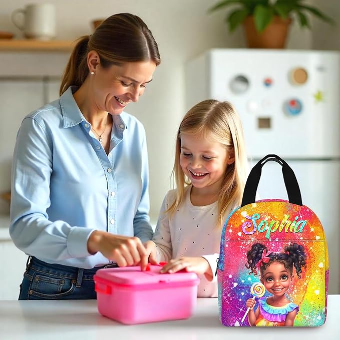 Custom Kids Backpack with Lunch Box Personalized Name School Bookbag for Girls Back to School Backpacks for Elementary Middle School Boys Design 06