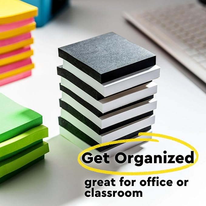 Post-it Super Sticky Notes, 5 Sticky Note Pads, 3 x 3 in., Ideal for Organization in Your Dorm, Home or Office, Single Color Packs Collection, Aqua