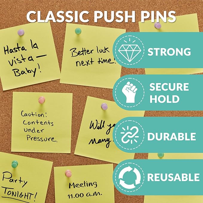 200pcs Paper Clips Binder Clips and Push Pins Set, Mini Clips and Thumb Tacks for Multipurpose Document Organization (Multicolor)
