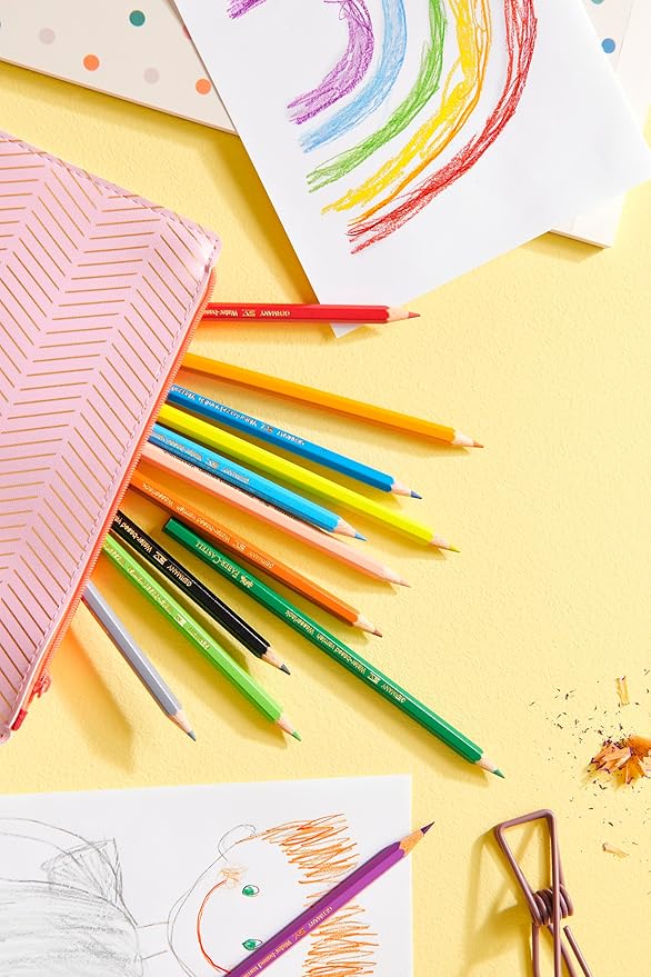 Faber-Castell Castle 111260 Colouring Pencils Set, 60 Pieces, Hexagonal, Shatterproof, for Children and Adults