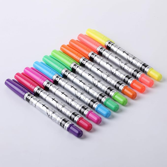 Mr. Pen Bible Highlighters - 10 Pack, No Bleed Gel Highlighters for Bible Marking