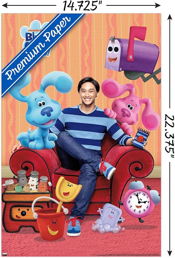 Nickelodeon Blue's Clues - Group Wall Poster, 22.4L" x 14.7W", Premium Unframed Version