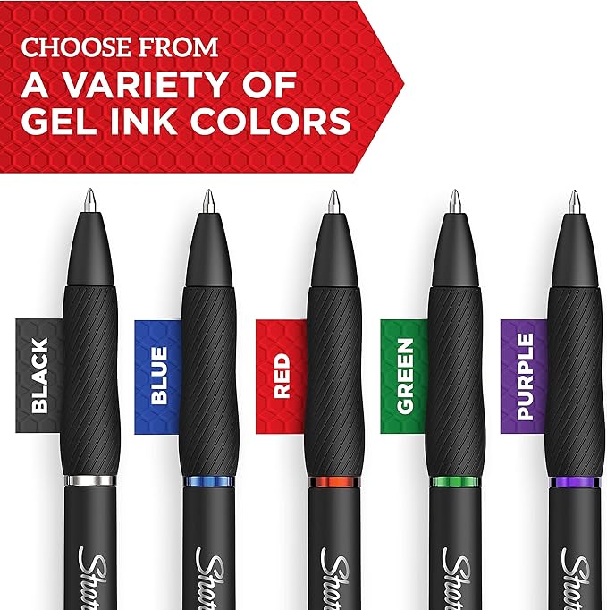 Sharpie S-Gel Gel Pens Drawing Pens Gel Ink For Journaling Writing Coloring Bold Point (1.0Mm) Blue Ink Pen 12 Count