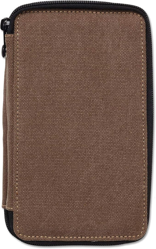 Speedball Art Products 252480 48 Pencil Storage Canvas Pencil Case, Chocolate