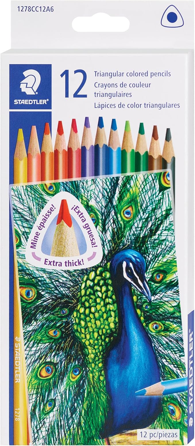 STAEDTLER Triangular Color Pencil, 24pcs
