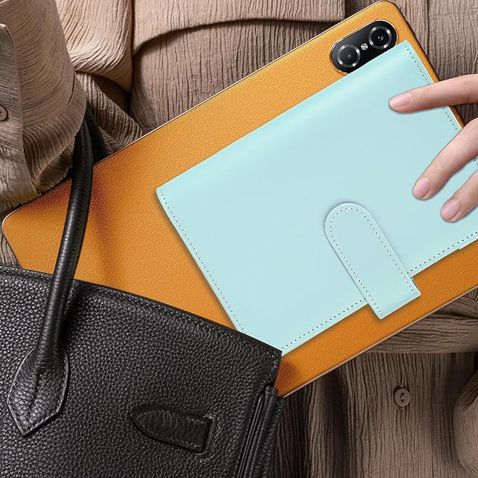 NICOOTHBudget Binder Cash Envelopes A6 Money Saving Binder with Zipper envelopes (Blue)