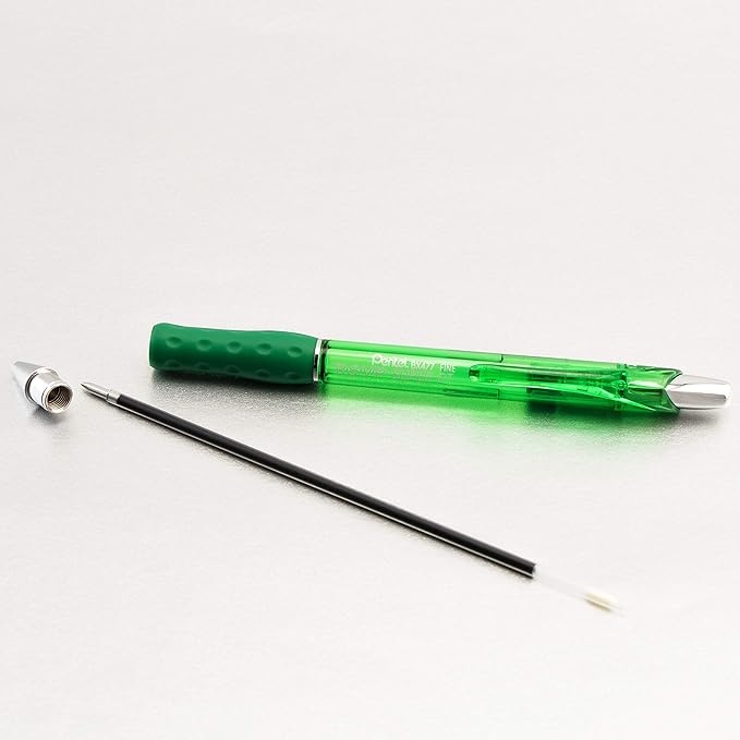 Pentel RSVP Super RT Ballpoint Pen, (0.7mm) Fine Line, Assorted Ink, Pack of 4 (BX477BP4M1)