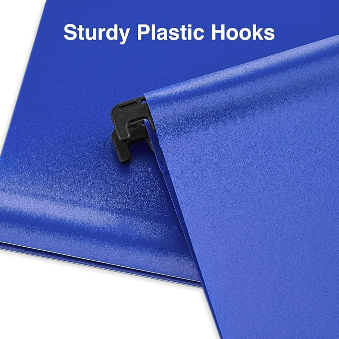 Staples Hanging File Folders, Letter Size, Assorted Colors, Water‑Resistant, 5‑Tab, Includes Tabs & Inserts – 20/Pack