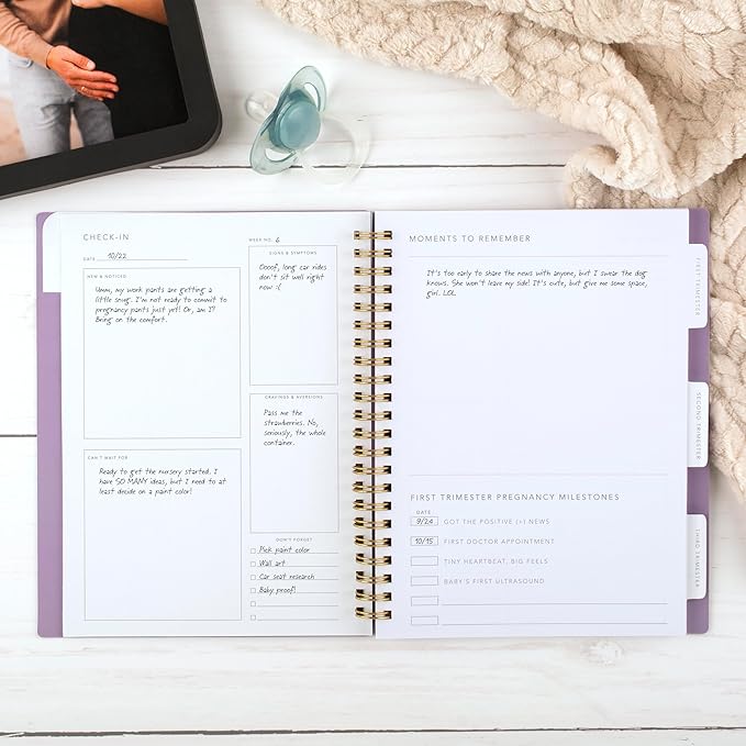 Mead Moments Pregnancy Planner and Baby Journal,