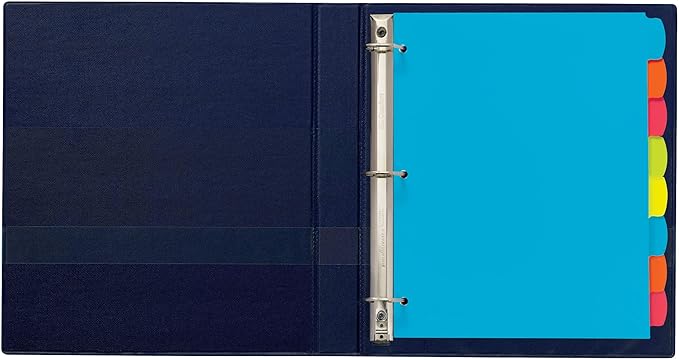 Avery Big Tab Write & Erase Durable Plastic Dividers for 3 Ring Binders, 8-Tab Sets, Bright Multicolor, 24 Sets, 192 Divider Tabs (16130)