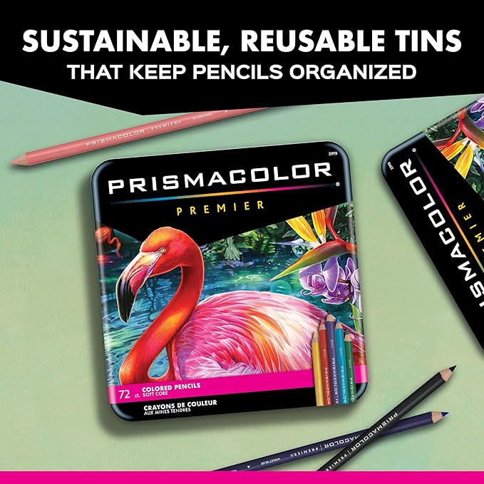 Prismacolor Premier Colored Pencils, Soft Core, Assorted Colors, 132 Count - Durable, Vibrant, Ultra-Smooth, Adult Coloring, Drawing, Sketching, Arts & Crafts