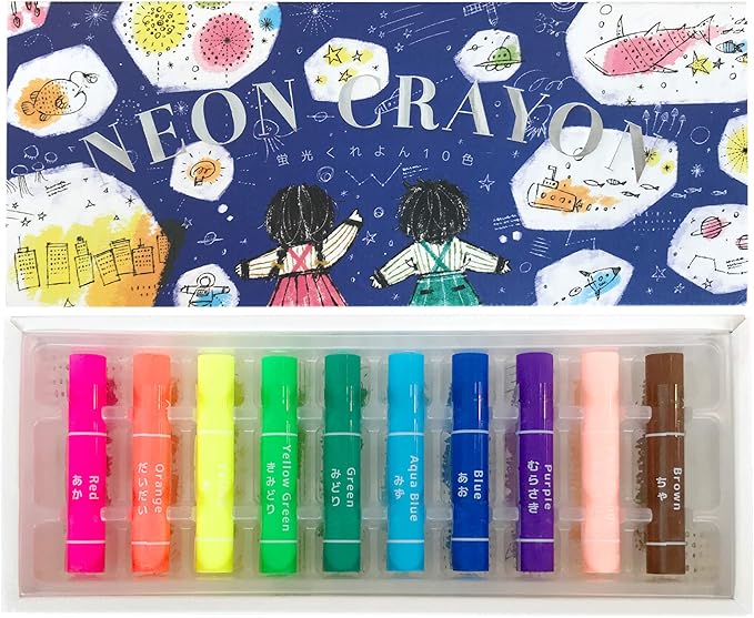 KOKUYO (コクヨ Highlighter Crayons, 10 Colors, KE-AC30