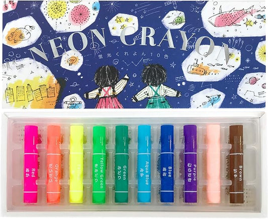 KOKUYO (コクヨ Highlighter Crayons, 10 Colors, KE-AC30