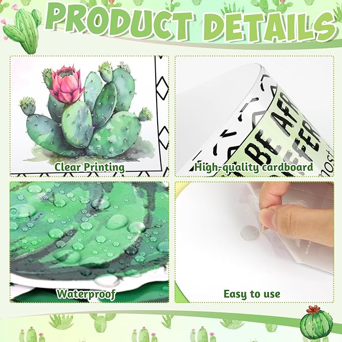 Cactus Bulletin Board Decorations Plant Motivational Bulletin Board Set for Back to School Decorations Succulent Classroom Decor