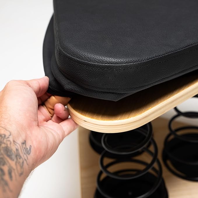 Premium Cushion Seat | Ergonomic Comfort Pad Add-On | Durable Easy-Clean Seat Cushion | Squat Training Stool | Enhances Stability and Support for Mobility, Fitness, Office and Home Use | 1 Count