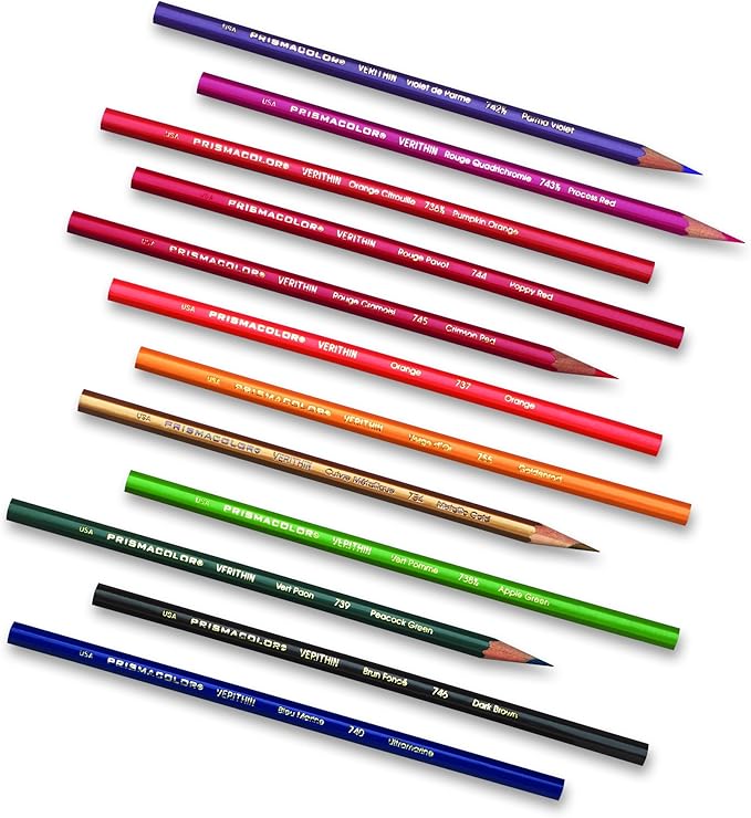 Prismacolor Premier Verithin Colored Pencils, Adult Coloring, 36 Pack
