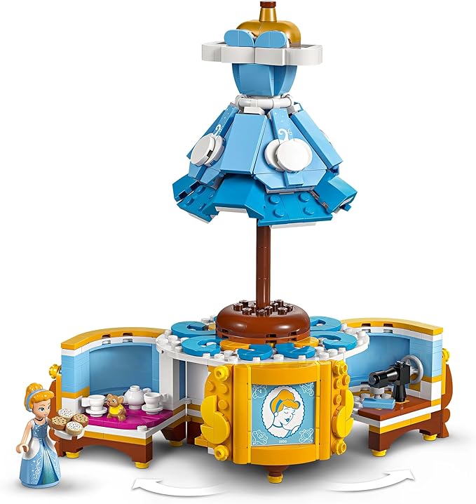 Lego 43266 Cinderella Dress, Toy, Birthday Gift, Blocks, Girls, Boys, Children, 9, 10, 11 Years, Elementary School Students, Disney Goods, Pretend Play, Pretend Play