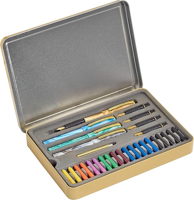 STAEDTLER calligraphy pen set, ideal for all skill levels, 899 SM5, Assorted, 33 Piece Set