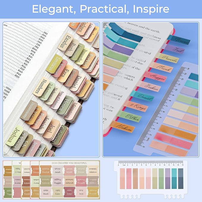 76PCS Bible Study Supplies Kit for Women, Journaling Set with No Bleed Highlighters, Laminated Bible Tabs,Notebook, Quilted Pencil Case, Bible Accessories Set Beginner Christian Gifts