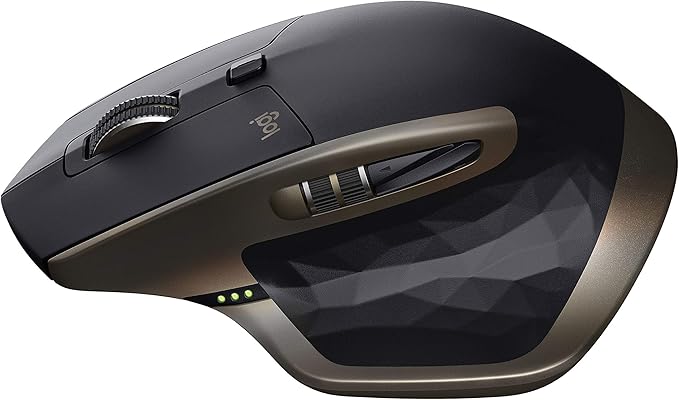 Logitech MX Master Wireless Mouse – High-Precision Sensor, Speed-Adaptive Scroll Wheel, Thumb Scroll Wheel, Easy-Switch up to 3 Devices