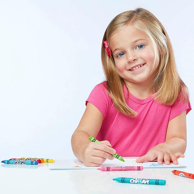 Cra-Z-Art Washable Classic Crayons, Assorted Colors, Pack Of 48 Crayons