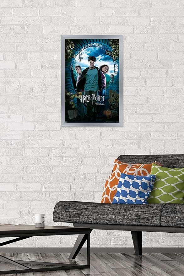 Trends International Harry Potter and the Prisoner of Azkaban - Sky One Sheet Wall Poster, 14.72" x 22.37", Silver Framed Version