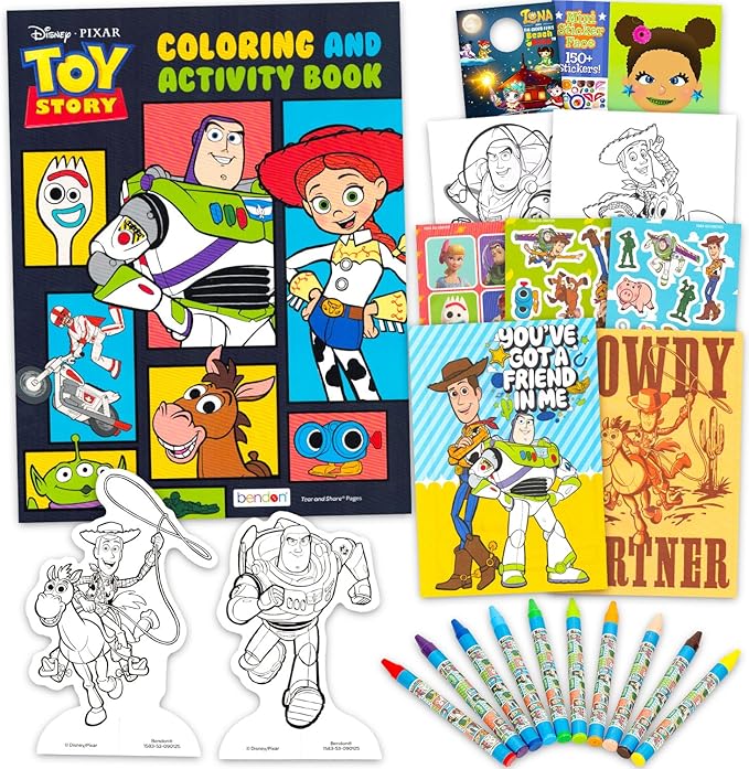 Disney Toy Story Ultimate Activity Set - Arts and Crafts Kit with Coloring Book, Stickers, Games, Puzzles, Drawing and More | Toy Story Activities for Boys, Girls, Kids