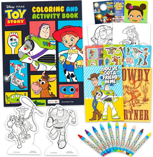 Disney Toy Story Ultimate Activity Set - Arts and Crafts Kit with Coloring Book, Stickers, Games, Puzzles, Drawing and More | Toy Story Activities for Boys, Girls, Kids