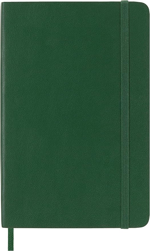 Moleskine Classic Notebook, Soft Cover, Pocket (3.5" x 5.5") Ruled/Lined, Myrtle Green, 192 Pages