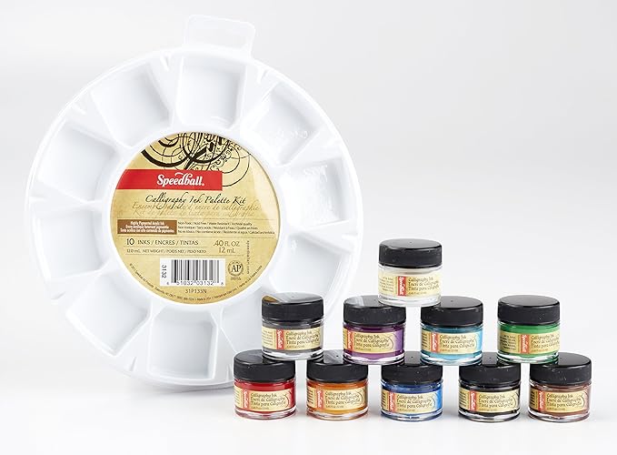 Speedball Art Products SB3132 Calligraphy Ink Palette Kit
