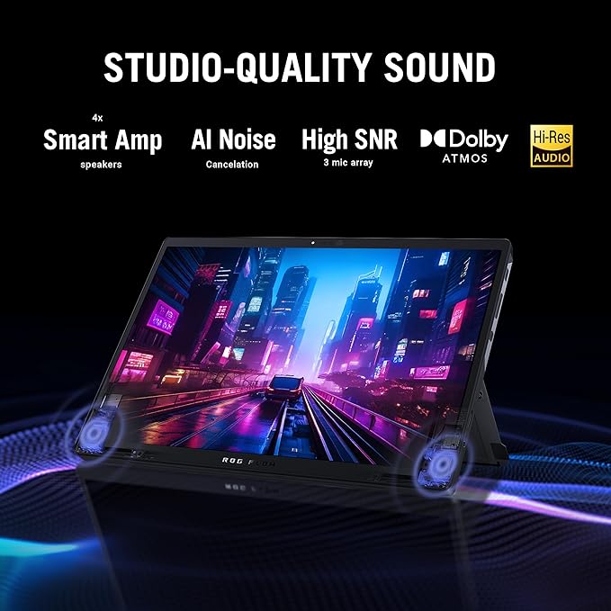 ASUS ROG Flow Z13 2.5K 180Hz 3ms ROG Nebula Touchscreen 13.4" Convertible 2-in-1 Gaming Notebook AMD Ryzen AI MAX+ 395 32GB RAM 1TB SSD Off Black