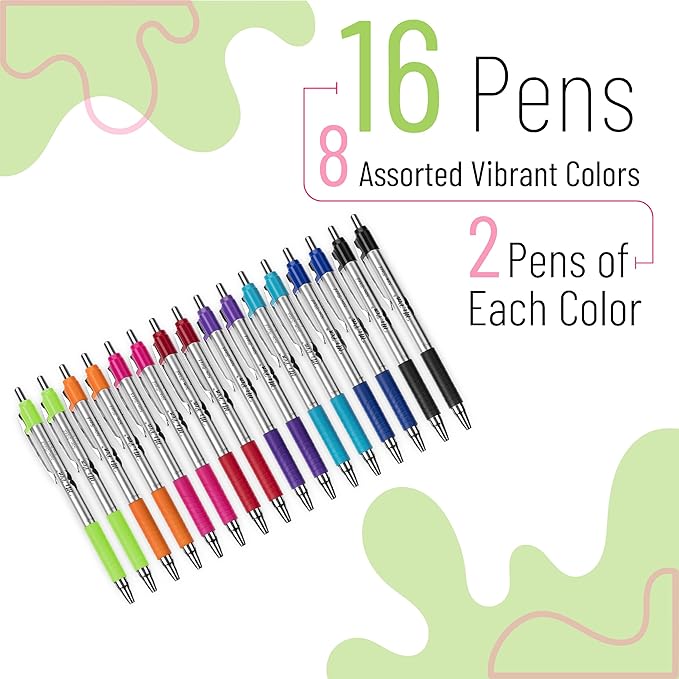 Mr. Pen- Bible Pens No Bleed Through, 16 Pack, Assorted Color, Bible Journaling Pens